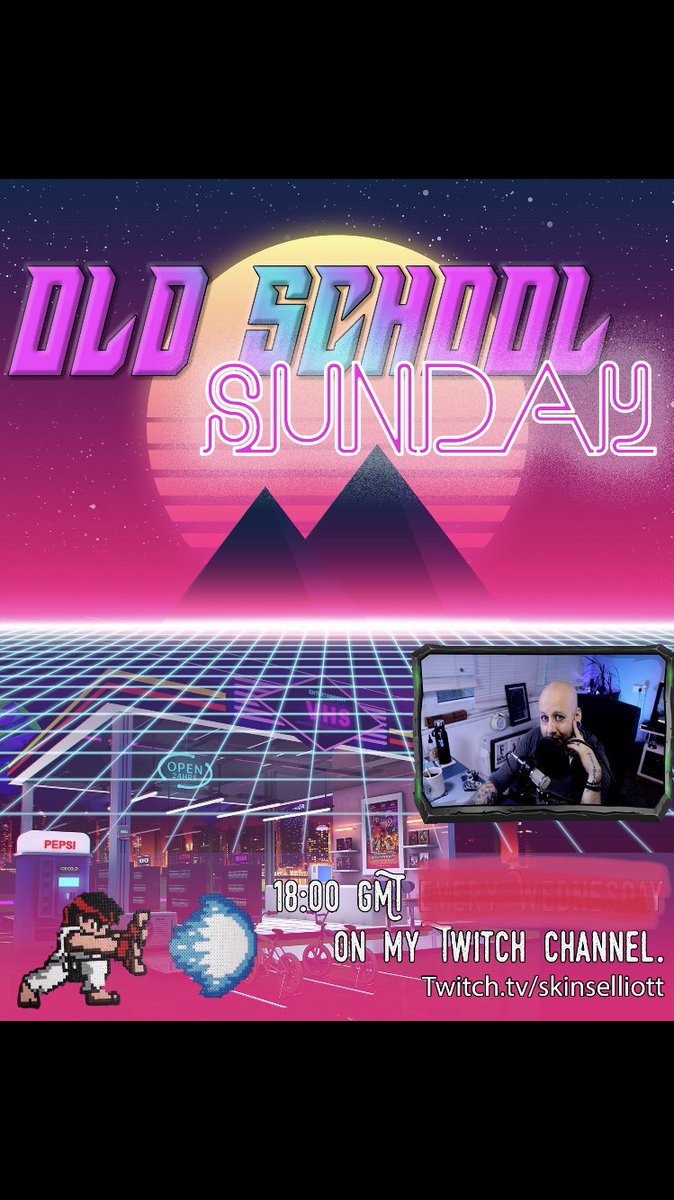 Wanna watch today’s stream and support the channel... Come follow and share in the conversational follow an amazing game in the 1999 classic sega #sheumn  - find me at twitch.tv/skinselliott from 18:00