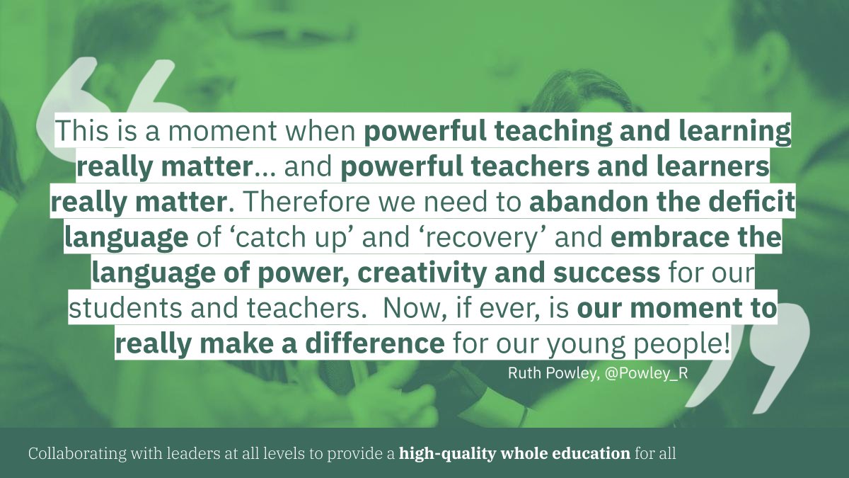 WholeEducation's tweet photo. TOMORROW is the first of three masterclasses with Ruth Powley on powerful teaching, learning and learners. As we rebuild from this crisis, what does research say about the T&amp;L that makes the biggest difference? How do we effectively embed in our schools? https://t.co/dhDDhD1HLP https://t.co/fd0ojqM9XU