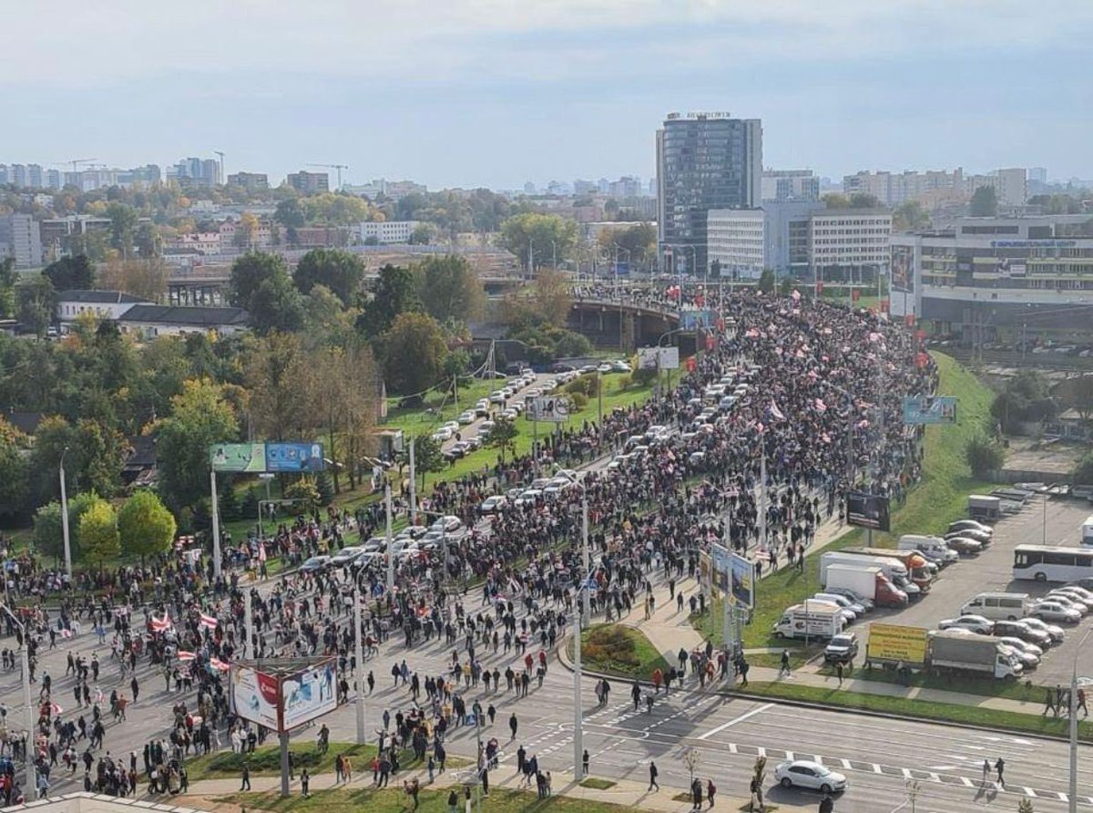 I admire the dedication of the Belarus people. Almost two months of daily protests against the bankrupted regime. Despite massive arrests and repressions, not seen by Europe for decades.
