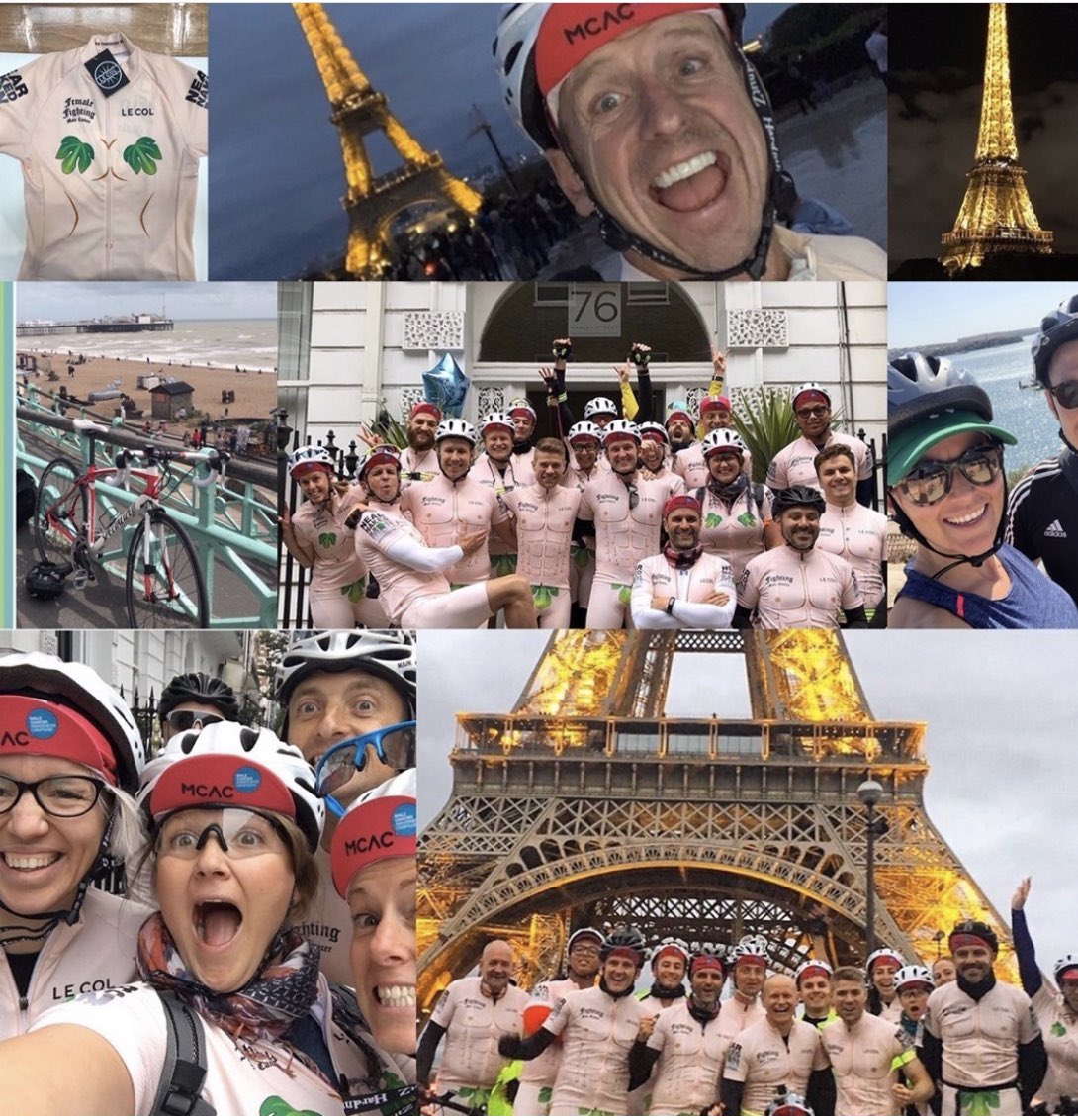 mhglondon's tweet photo. One year since we cycled London to Paris in 24hrs in similar miserable weather to today! @NearNakedMan https://t.co/b9pIRValBc