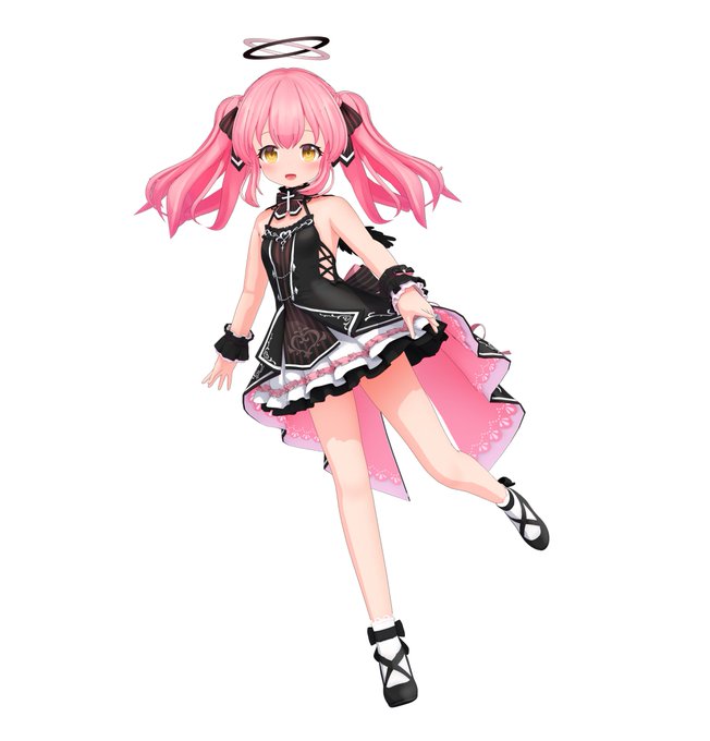 ということで、だてんちゆあ(@datenti_yua)ちゃんの新衣装3Dモデルを担当させて頂きました～!!お洋服とツインテがふわっふわなのでぜひ動画で見てみてくださいね～!!あと残念ながらお披露目配信ではおぱんつは拝めませんでしたが、どうせゆあちゃんが見せたくなるのでしばしお待ちを～～!! 