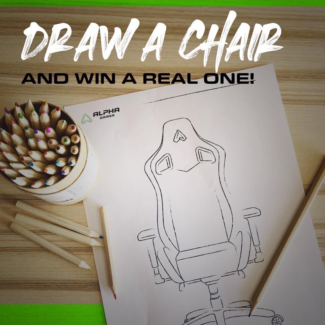 DRAW A CHAIR AND WIN A REAL ONE. Check our instagram and show let us see your imagination 😉 
instagram.com/alphagameroffi…