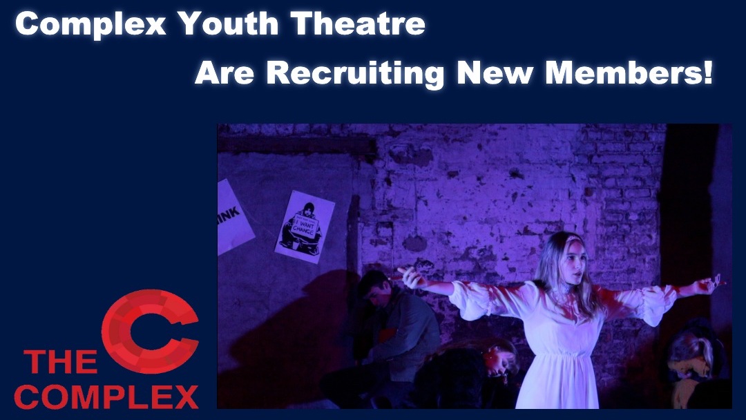Places are filling up fast for our recruitment workshops next Sunday! Make sure to email complexyouth@thecomplex.ie to book your place!