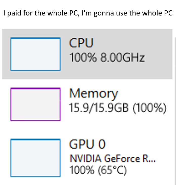 OfficialPCMR's tweet photo. I'm gonna go all out and open a THIRD Chrome tab. Just you watch.⁠
⁠
https://t.co/uZhKk7q6Ry https://t.co/4EAoYZIzpC