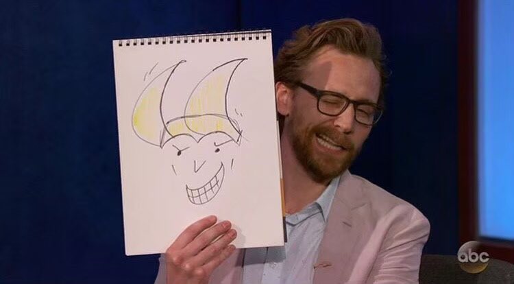his beautiful Loki drawing 