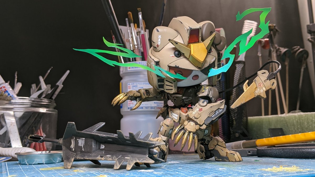 MSkyerzz's tweet photo. While I'm here on twitter I'll share a quick shot of what I've been working on for the past few weeks. Final photos to come after the mechatro contest. This is Hello Kitty Rex.
#gunpla #modelkits #HelloKitty #custombuild #completedbuild #mecha #gunplabuilder #γ¬γ³γγ #γ¬γ³γγ© https://t.co/9C8rNhaEJz