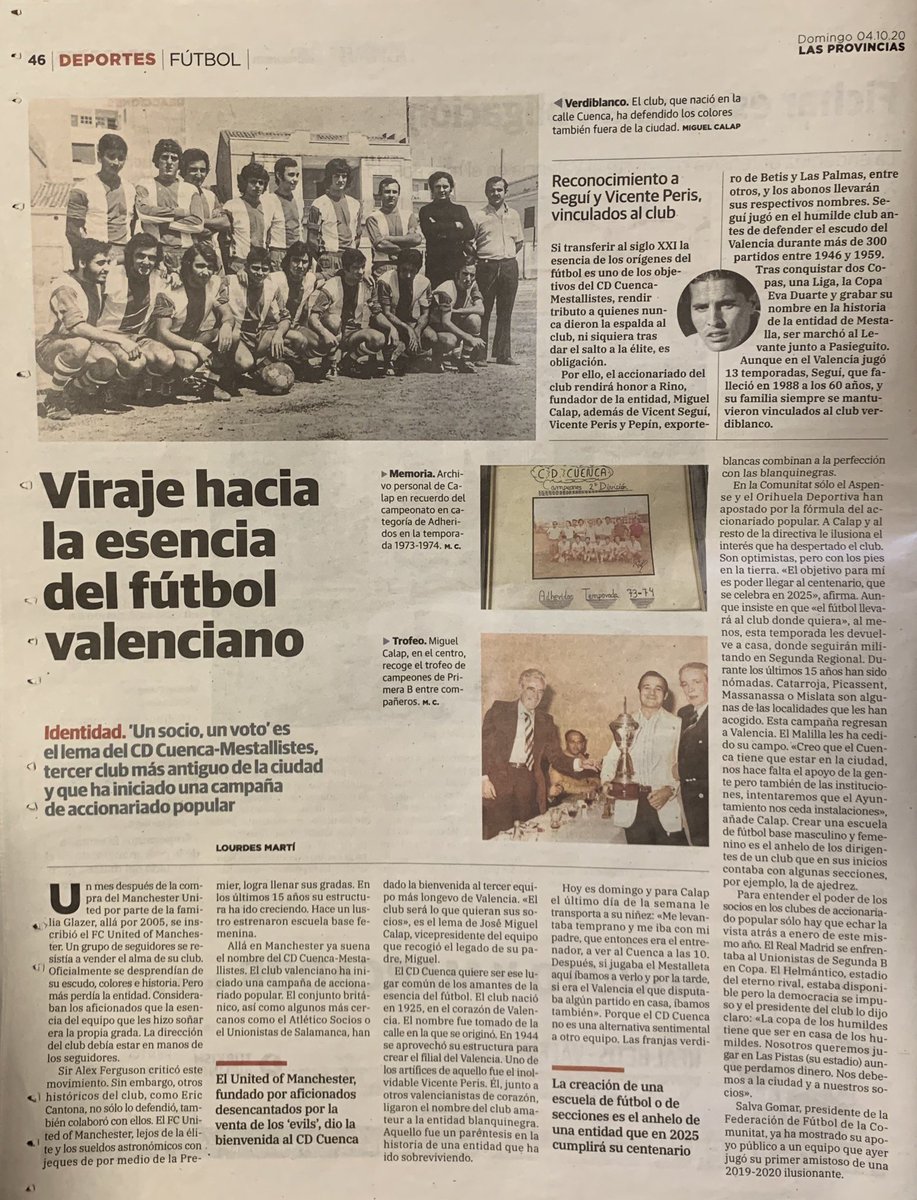 esteban_fdez's tweet photo. Lo mejor del día ha sido abrir el periódico y ver una página dedicada al @CDCMestallistes. 💚 https://t.co/rAGrehwptL