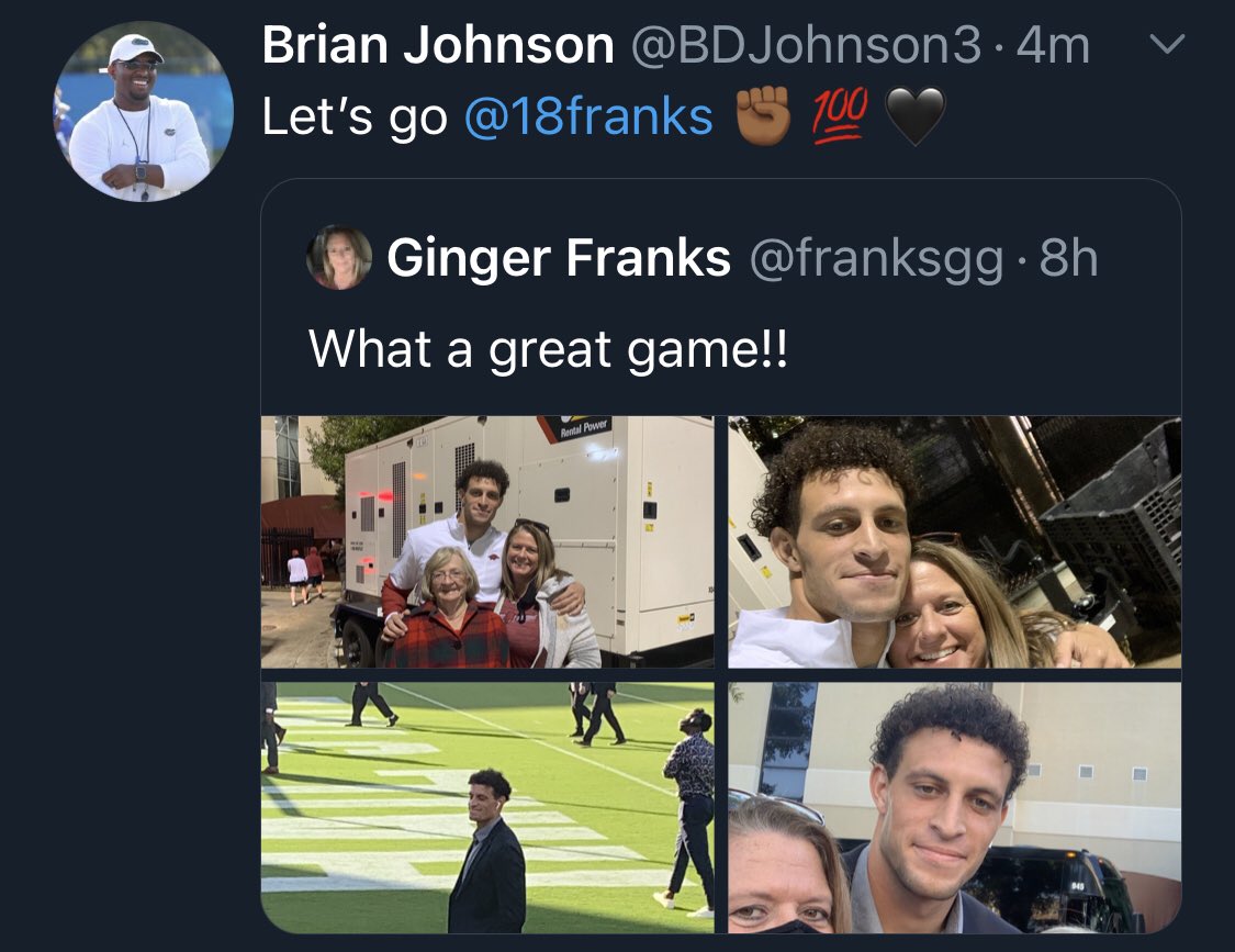 If you call yourself a Gator fan but aren't happy for  @18franks having success and his downright BEAUTIFUL extended family (love this picture of him with his niece Jaden) after all he went through under McElwain and Nussmeier and injury, then I don't know what to tell you.