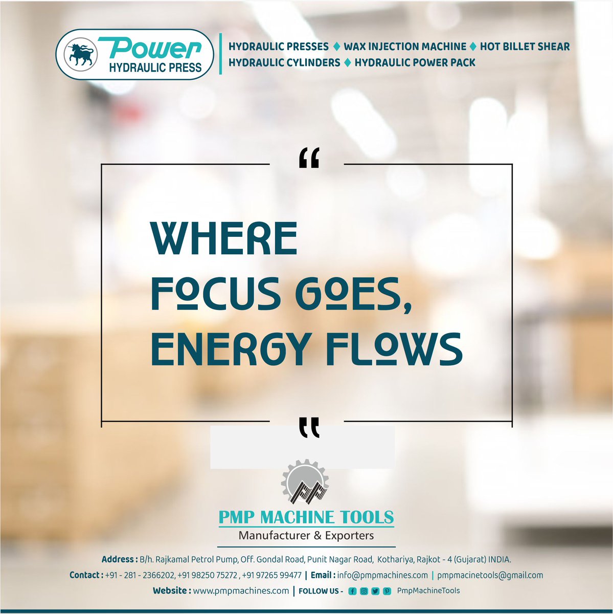 PmpMachineTools's tweet photo. PMP MACHINE TOOLS - RAJKOT
For More Visit : https://t.co/Ptf7cegWM7
#WaxInjectionPress(Auto)
#WaxInjectionMachine
#PowerHydraulicPresses
#PmpMachineTools #manufacturer #exporter
#RajkotPmp #IndiaMachines
#IndiaMachineTools
#HotBilletShear
#hydraulicpresschannel https://t.co/PxkPlA98q8
