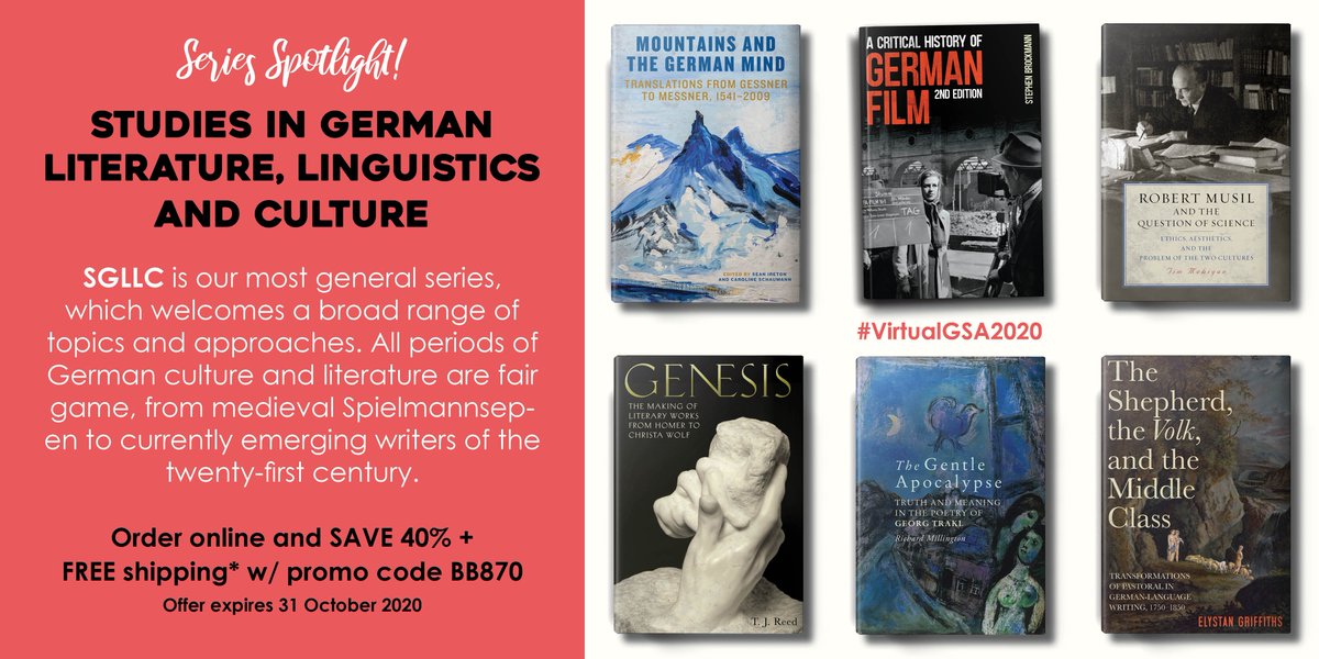 CamdenHseBooks's tweet photo. We hope everyone has a great fifth and final day of #VirtualGSA2020! Wrapping it up for our #SeriesSpotlight this week is our most general series, SGLLC. See what's new and on the horizon at https://t.co/iVkvgBhRLA. Don't forget promo code BB870 when ordering! https://t.co/P4kwW3eoZ3