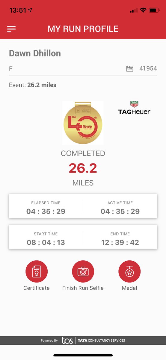 Virtual London Marathon completed ! It’s been an amazing day and I was lucky to have lots of support from friends along the course 🥰 Big thanks to <a href="/AbbottGlobal/">Abbott</a> for my place! Roll on London 2021 #Londonmarathon2020 #abbottglobal #proudtobeabbott #abbottemp