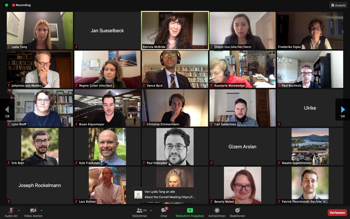 JanSueselbeck's tweet photo. After another insightful (and scary) panel on "Fascism Past and Present: Germany and the United States (4)", now the subject matter is going to be no more and not less than "The Future of German Studies". #VirtualGSA2020 @TheGSA https://t.co/yIwiQRbly8
