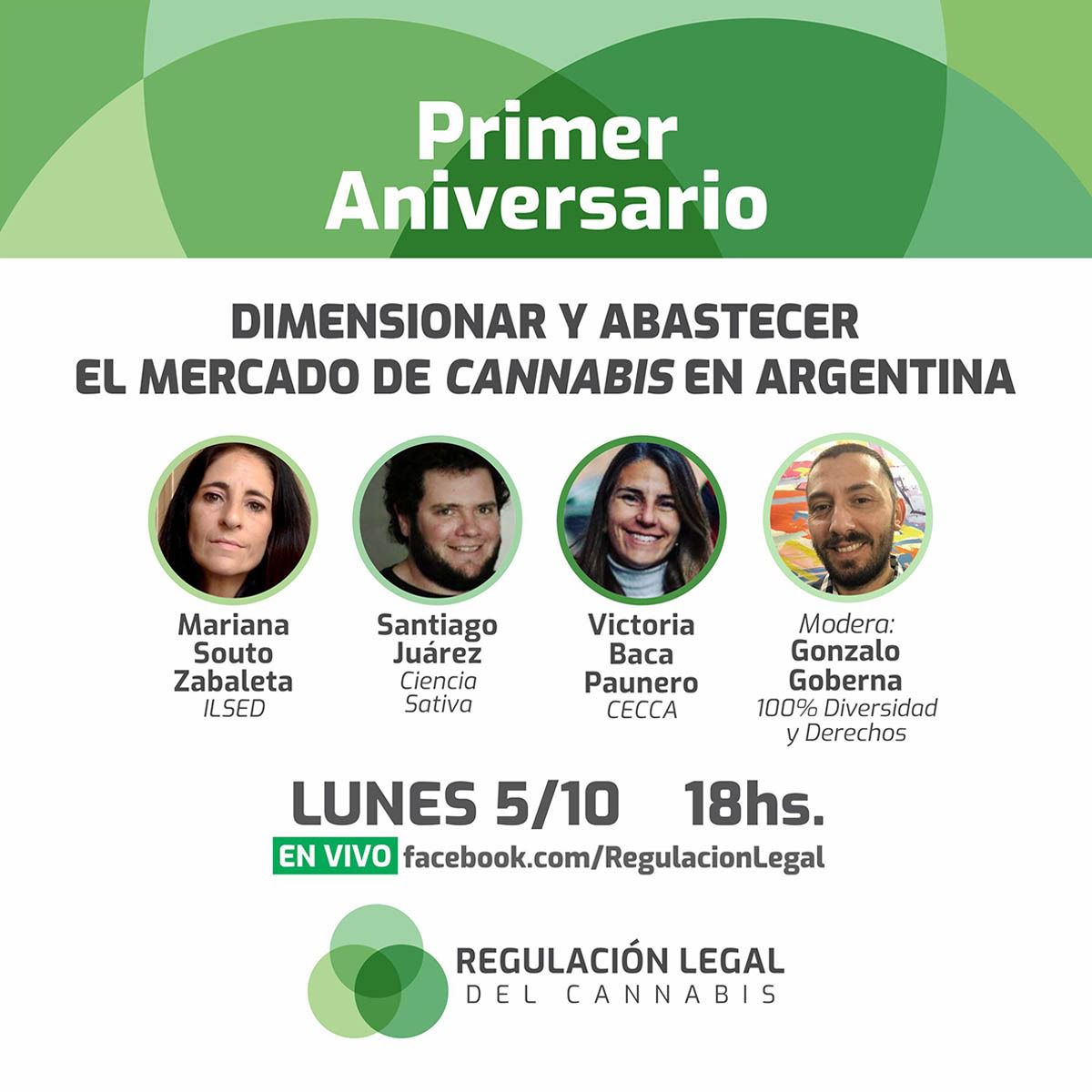 El Acuerdo por la Regulación Legal del Cannabis para uso adulto sigue festejando su primer aniversario. En la actualidad, más de 50 asociaciones civiles, organismos públicos y sindicatos están participando y apoyando el Acuerdo.