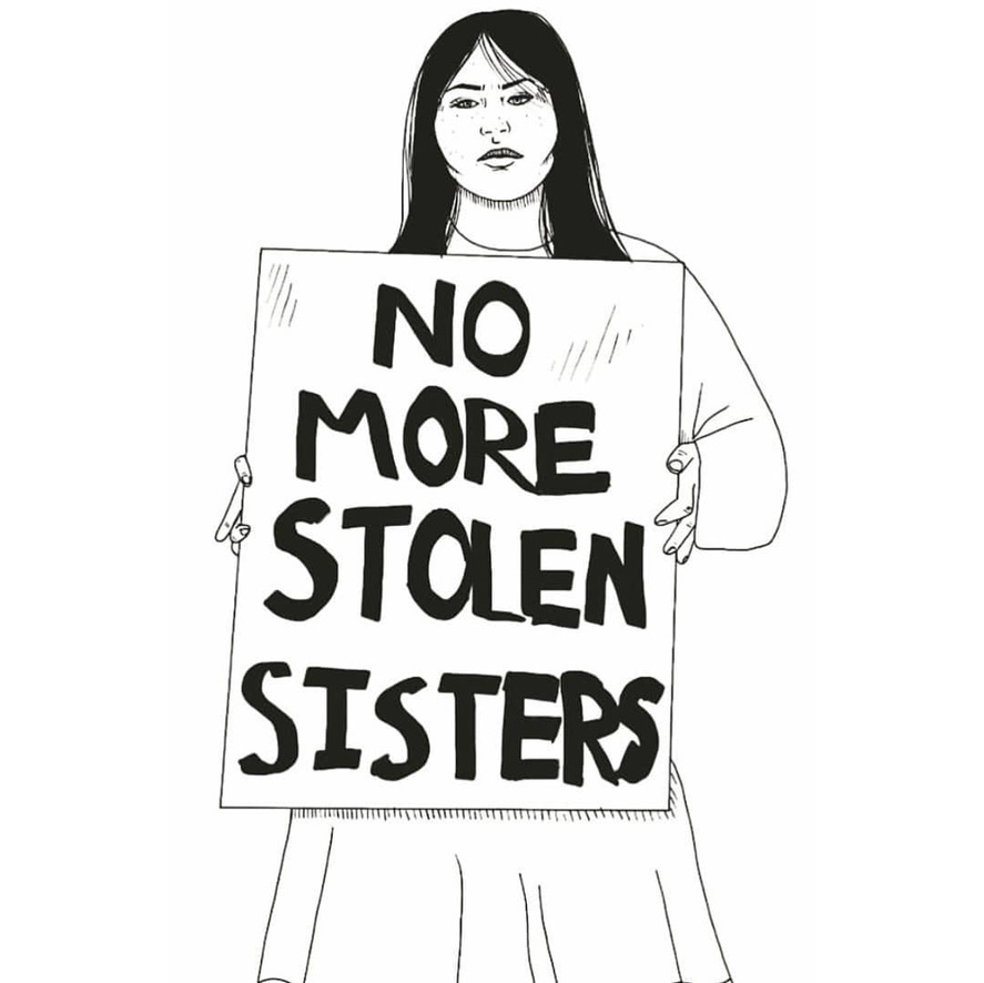October 4th is the National day of action on #MMIWGT2S Missing &amp; Murdered Indigenous Women, Girls, Trans &amp; Two Spirit people. We honour those that have been killed and send love to their families.The time for action is now. No more stolen sisters. Image <a href="/chiefladybird/">Chief Lady Bird 🦅 ᐅᑮᒪᑫᐧᐱᓀᐢ</a>