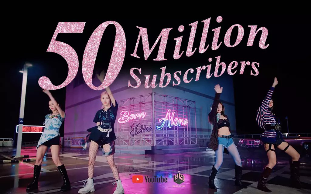 Congratulations @BLACKPINK! We are beyond proud of you 💗 Thank you for always making us happy, and we'll do same with you. We'll keep streaming!

#50MShiningBLINKS
#HAPPY_50M_BLACKPINK