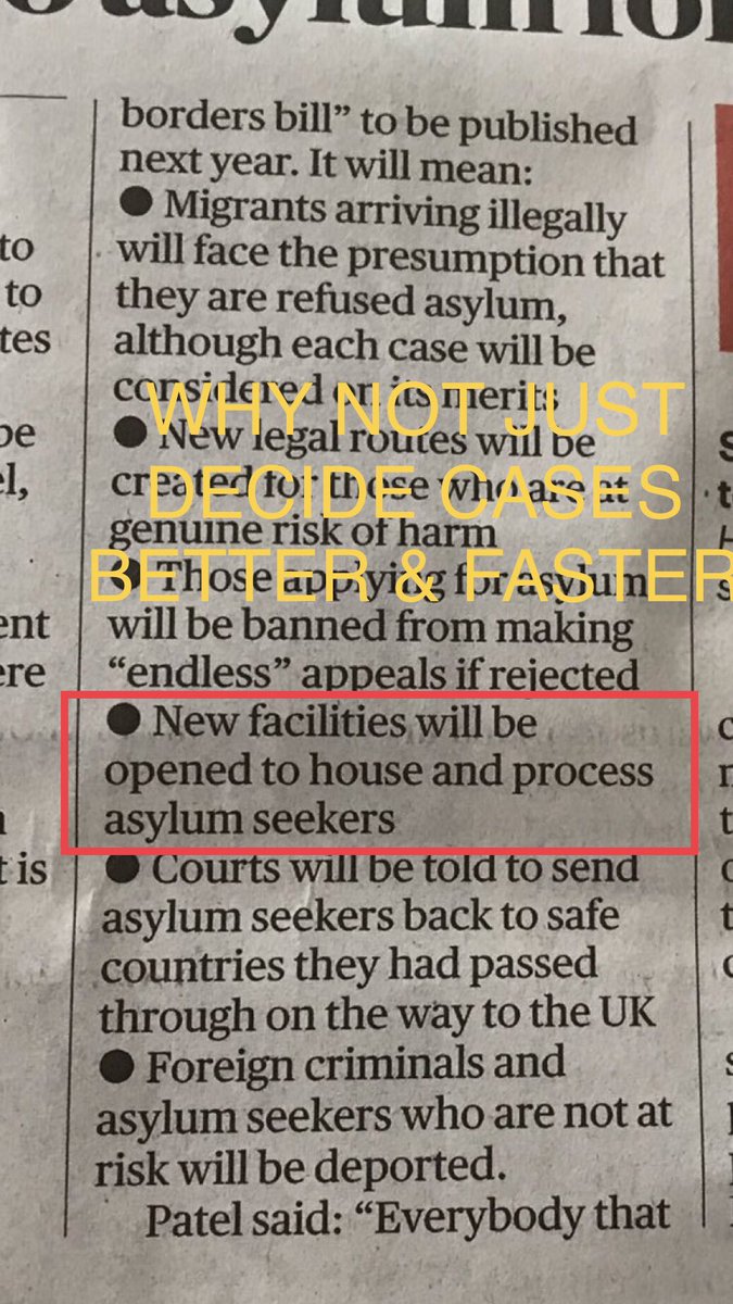 Code for more detention? Costs taxpayers a fortune & hurts mental health of asylum-seekers. Doesn’t anyone who’s made a dangerous & costly journey. 6/