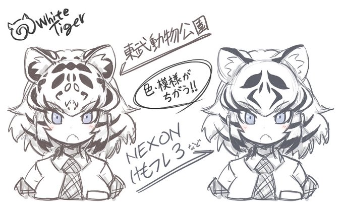 ホワイトタイガー個体差
#けものフレンズ #東武動物公園 