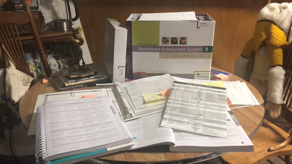 CurlsSarah's tweet image. 6 hours of Friday night #planning #prepping #teachingself how to assess #grade5 reading levels using Benchmark Assessment System Third Edition. 2 more hours for some Sunday practice #grade5teacher #onted #selflearner #lifelonglearner #newteacherlife