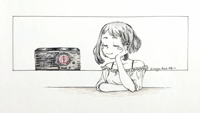 Inktober Day Four: Radio 
#art #inktober2020 