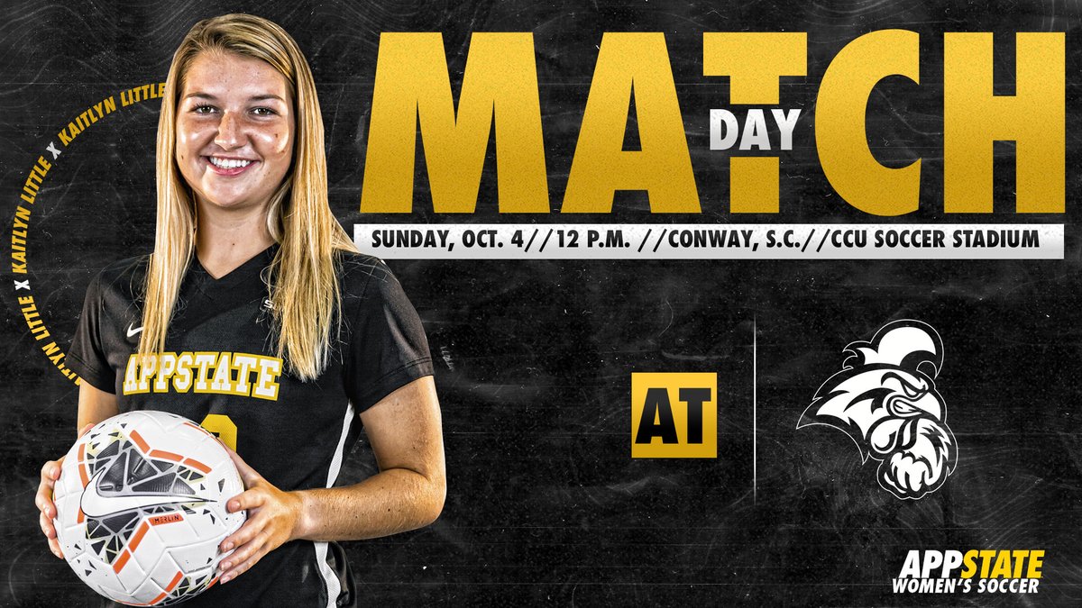 appstatewsoccer's tweet photo. Taking on the Chanticleers!
📍 Conway, S.C.
🏟 CCU Soccer Stadium
⌚️ 12 p.m.
⚽️ Coastal Carolina | #SunBeltWSOC
📊 https://t.co/tYWuk1UNm1 https://t.co/8beQN2L6y9