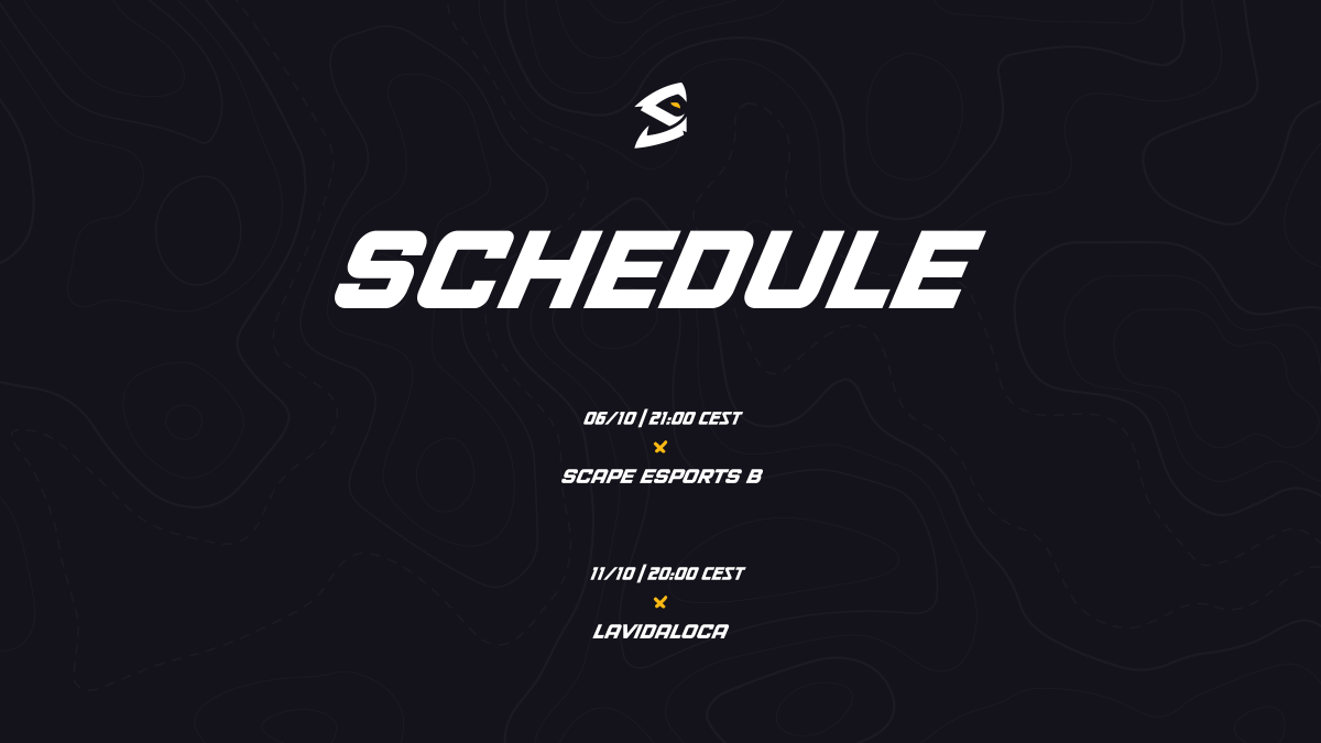 SlickEU's tweet photo. [CS:GO]
Our @ESEA games for this week! 
Some intense matches ahead against @ScapeEsports B and LaVidaLoca, we will show them both what we've got!

Let's crush this week @yOOm_CSGO, @WumboCSGO, @LeffertsTim, @steveyoCS &amp; @maikelherwijnen 💪

#daretobeslick https://t.co/njStPMDpzl