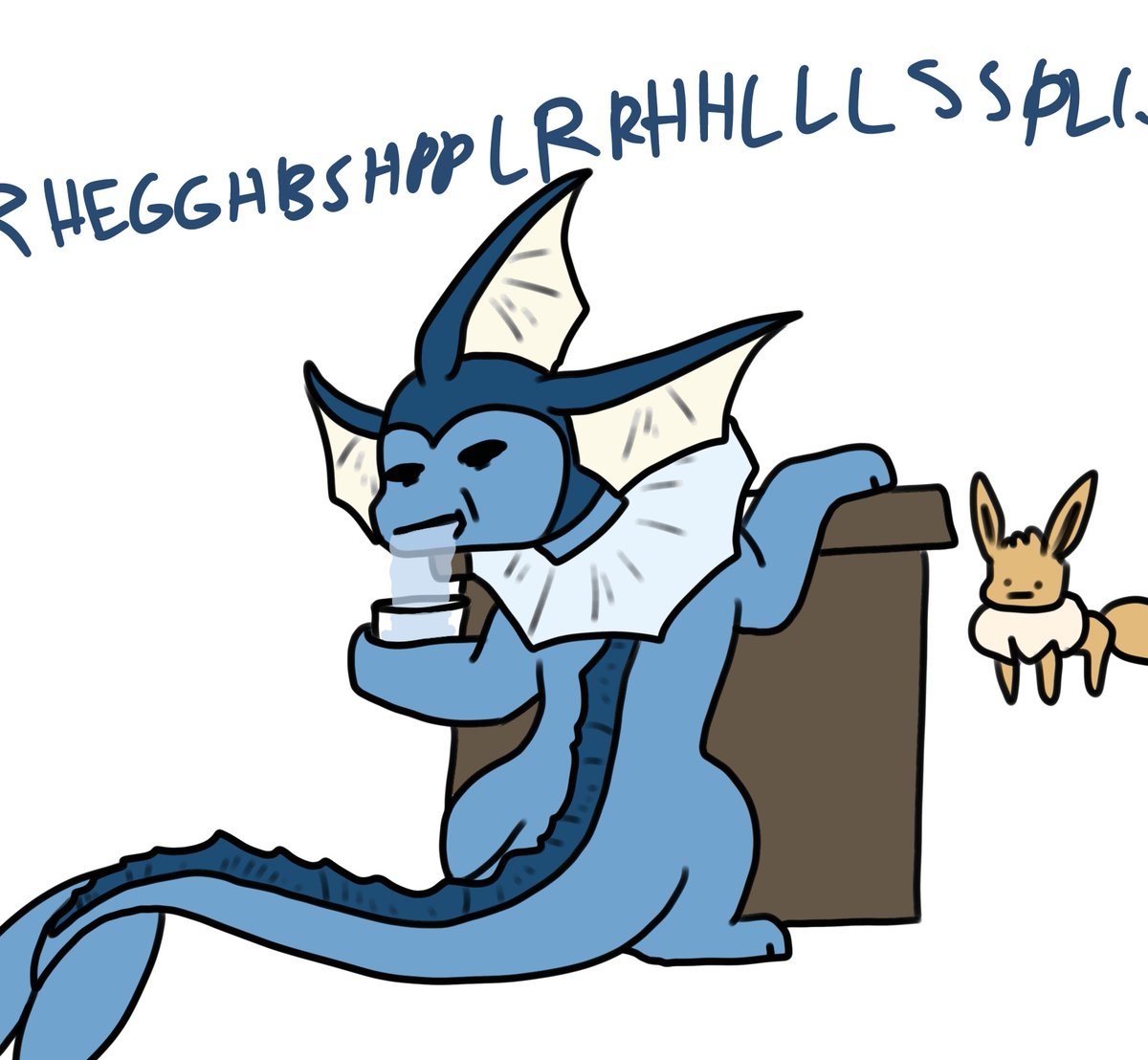 Daily Dose Of Eevee On Twitter Vaporeons Lemonade Stand Eevee Vaporeon Pokemon