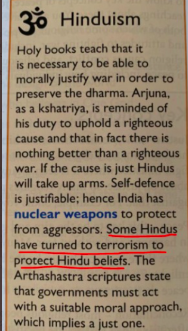 reachind_uk's tweet photo. What did you expect? Have the #Hindus in the UK gone silent when they see such lies &amp; mis-information being taught at GCSE levels on #Hinduism. Will @educationgovuk &amp; #lesleyparry #JanHayes #SheilaButler Apologise for this blunder Now. #REHinduismLies @thebritishhindu @hfbritain https://t.co/KB95TZvKDv