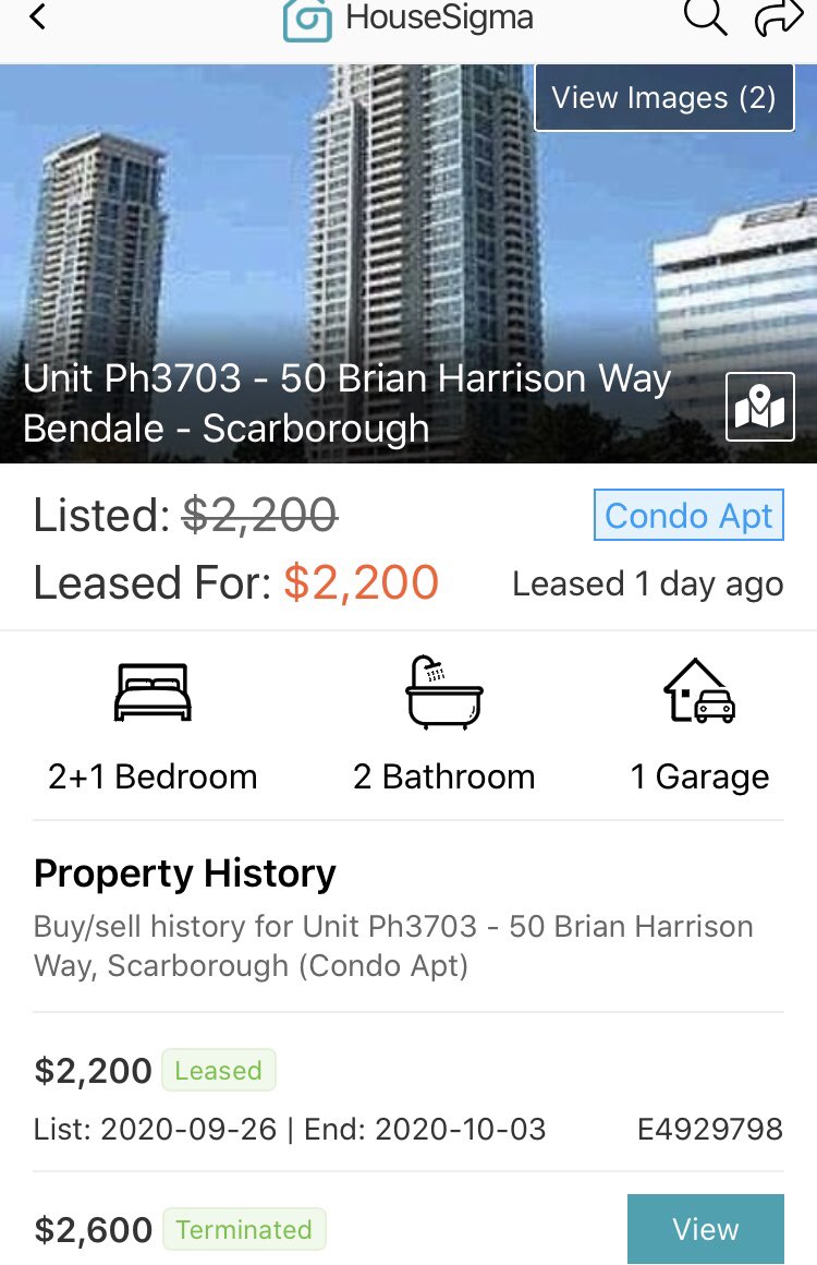 The Latest in Toronto Rents This 2+1 condo was just leased at a $900 discount (24%) to the 2019 leased price, and just 10% above the 2014 rented price.Essentially a decade of negative real rent growth coupled with expenses that will be rising much > inflation #cdnecon