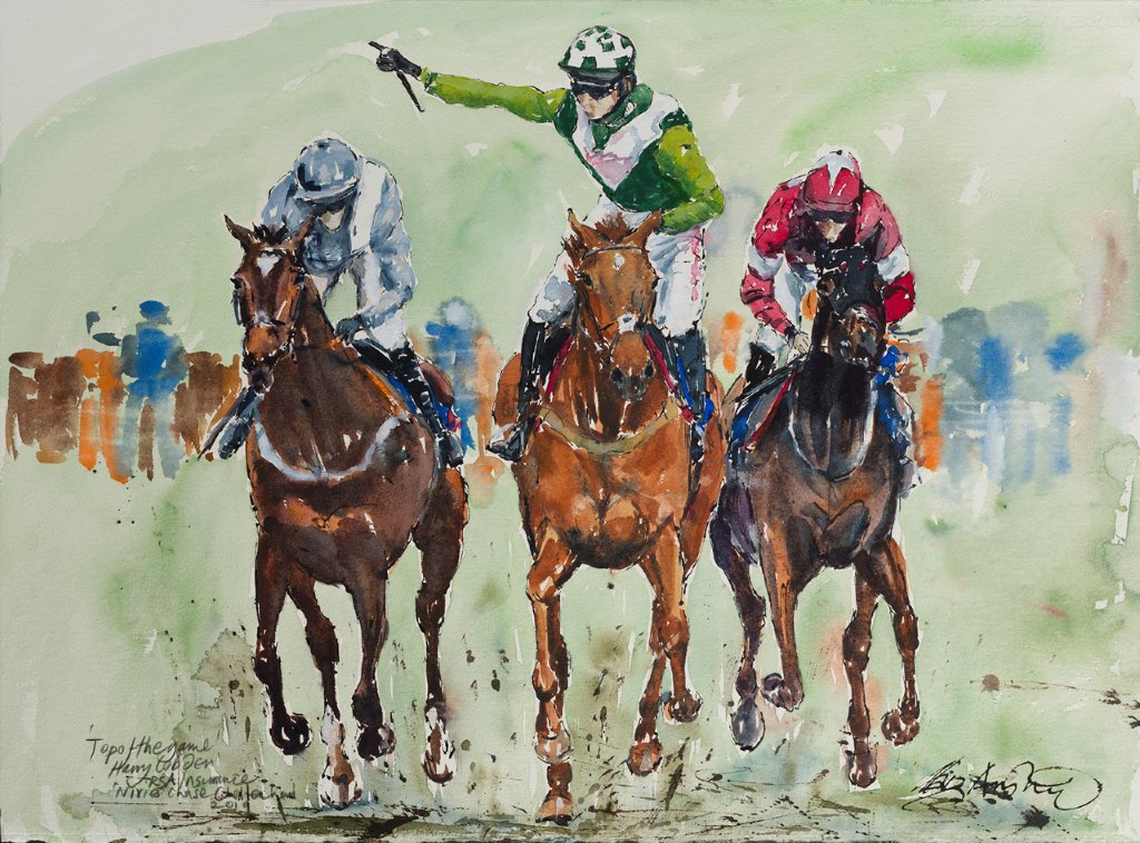 ArmstrongArt's tweet photo. Here we go my next draw everyone! For your chance to win a Top of The Game from my collection, who will return this NH season for @PFNicholls Just follow me, retweet and like. I will draw 3. yes, 3 winners next Sunday! To view my work https://t.co/fdxNbQ486E https://t.co/kSCRGVq2R6