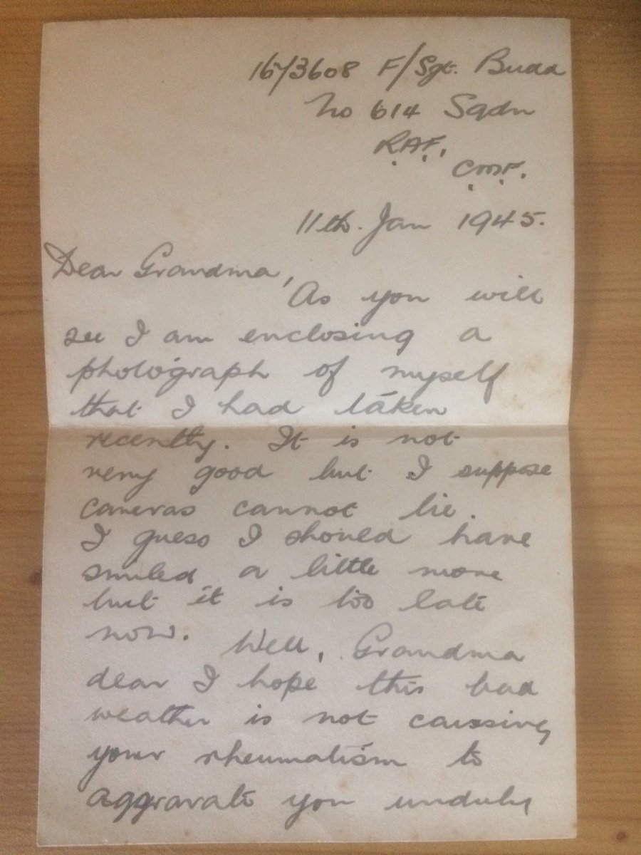 In the New Year, Ted wrote to my Great Grandmother, along with a card & recent picture he had taken of himself in Italy. ‘It is not very good but I suppose cameras cannot lie. I should have smiled a little more, but it is too late now’ How prophetic. And incredibly sad. 24)