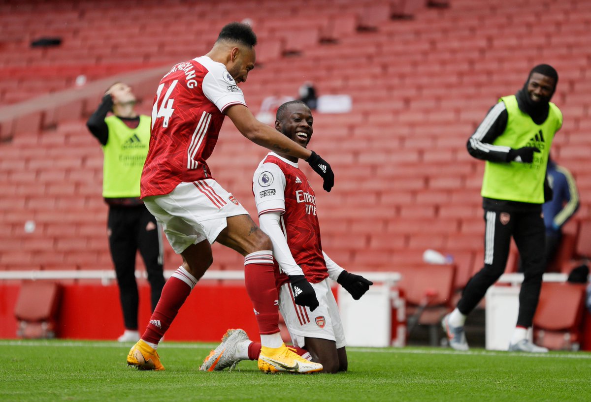 premierleague's tweet photo. 📸 Arsenal's difference-makers 🔴⚪️

#ARSSHU https://t.co/RmPmAj6b7F