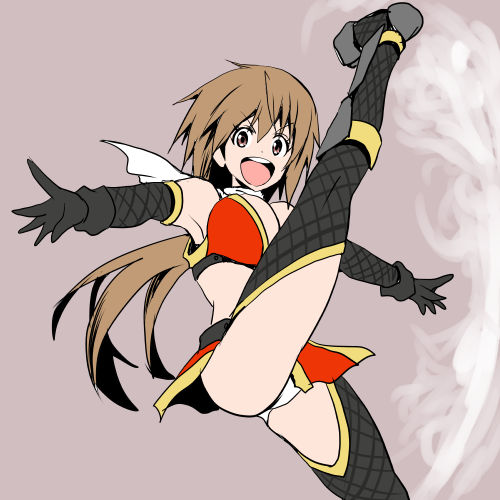 I字バランスブームを致命的に勘違いした対魔忍、詩嶋麦 