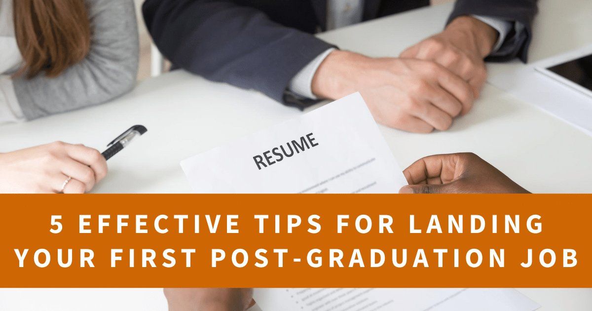 Social_HireJobs's tweet image. 5 #EffectiveTips for Landing Your First Post-Graduation Job 💡 🛫 buff.ly/2ZVayGx
