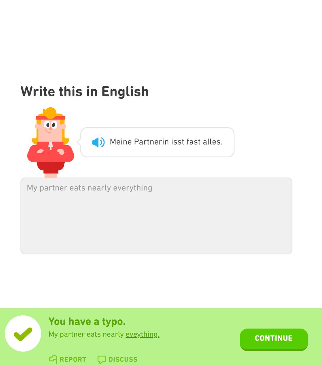 I think you'll find that *you* have a Typo, <a href="/duolingo/">Duolingo</a> 
Hehe! ;-)