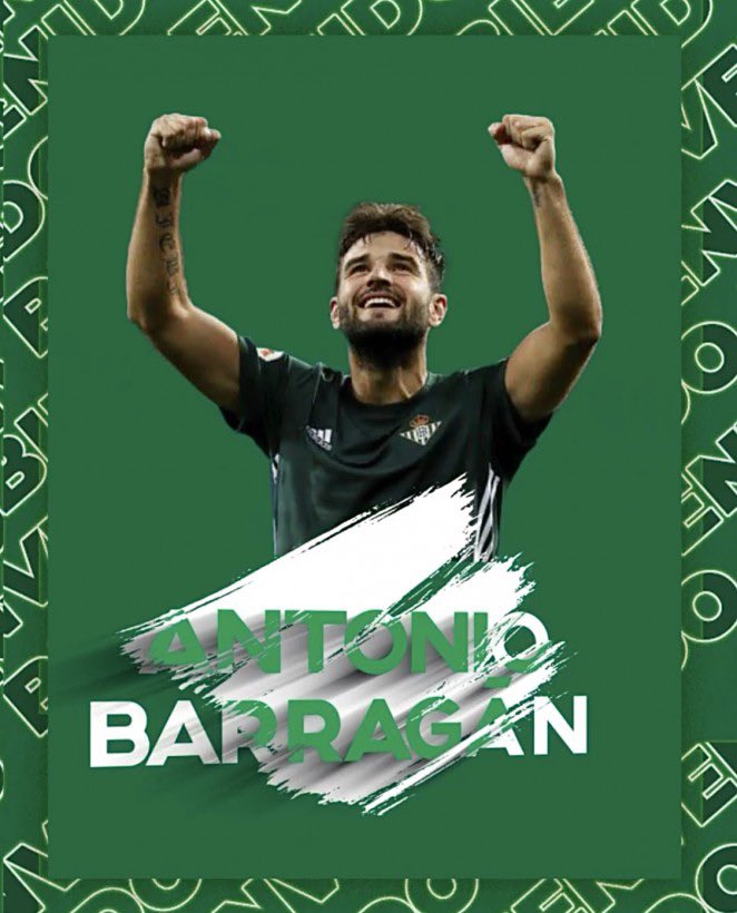  DONE DEAL  - October 4ANTONIO BARRAGÁN (Unattached to Elche )Age: 33Country: Spain Position: Right-backFee: Free transferContract: Until 2021  #LLL