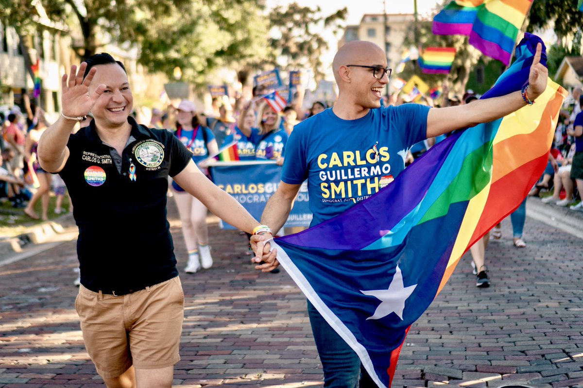 CarlosGSmith's tweet image. .@JerickFL and I are joining thousands of gay men on social media to reclaim #ProudBoys from white supremacists and bigoted neo-nazis. Let’s replace the hashtag with images of love, positivity, and true PRIDE! Your two favorite #ProudBoys are here standing by, ready to VOTE! 🏳️🌈🗳