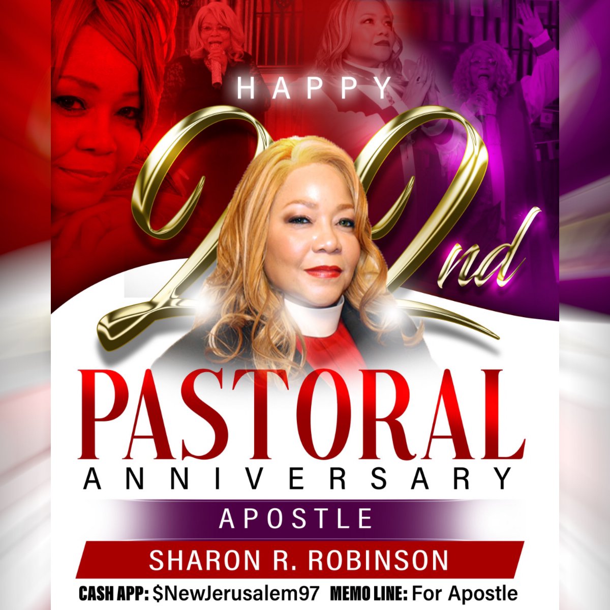 TheNewJeru's tweet photo. We want to take this time to show our love, our appreciation, and to celebrate our Pastor on her 22nd Pastoral Anniversary. 

We are grateful to God for an amazing leader, a phenomenal shepherd and a tremendous spiritual mother. 

We pray God richly bless you with much and more. https://t.co/zVSoD6NdK0