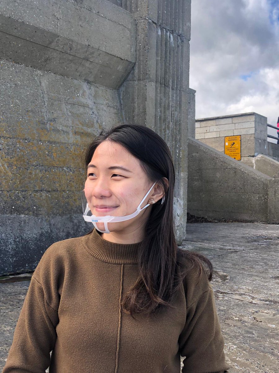 hunter_shield's tweet photo. Here we can see Usha wearing one of our HunteR Shields. If you would like to purchase one then you can do so at https://t.co/GTmgelsMw0 and #showthatsmile #communicatewithconfidence #facetime https://t.co/L2Y6LLiPFX