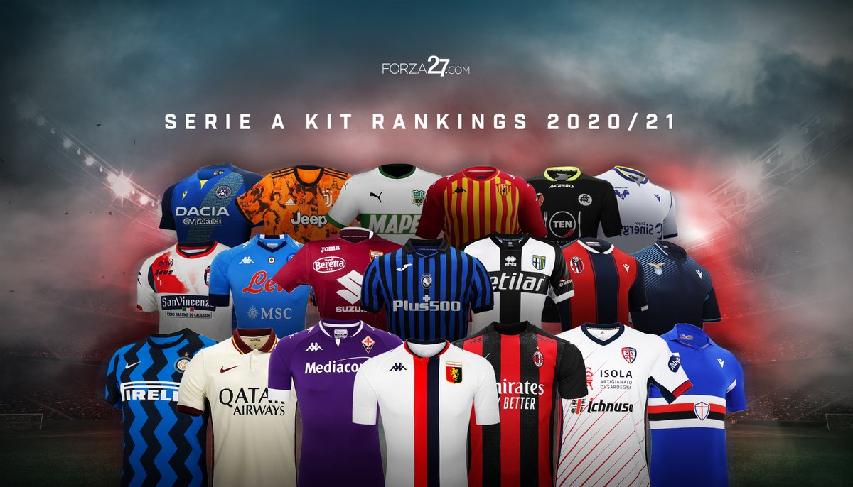  [Thread] It's finally here! Forza27's  #SerieA Kit Rankings 2020/21We rank all 20 Serie A club kits this season, and this year the competition is fierce. Based on all 3 home/away/3rd kits for each club.