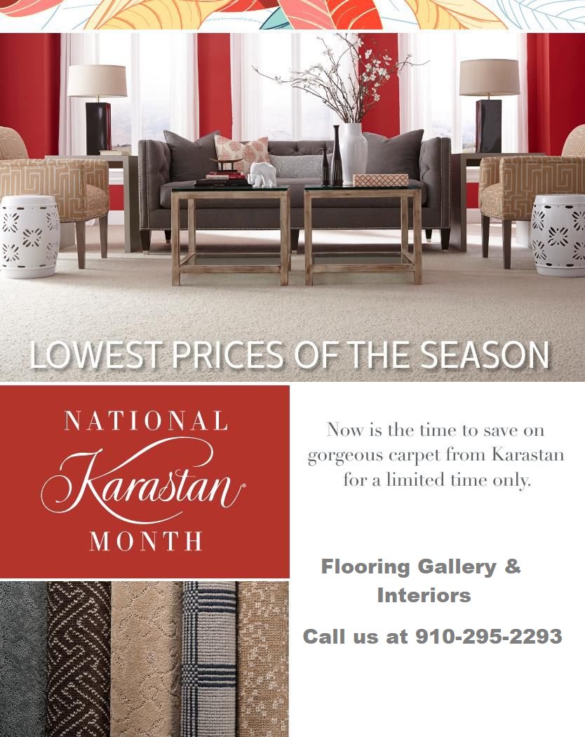 FGIPinehurst's tweet photo. National Karastan Month is HERE! Now is the time to save on gorgeous KARASTAN CARPET! Sale ends November 4th, so check out our website and hurry in today! #flooring #karastan #carpet #sale https://t.co/u1CQhsSkWU