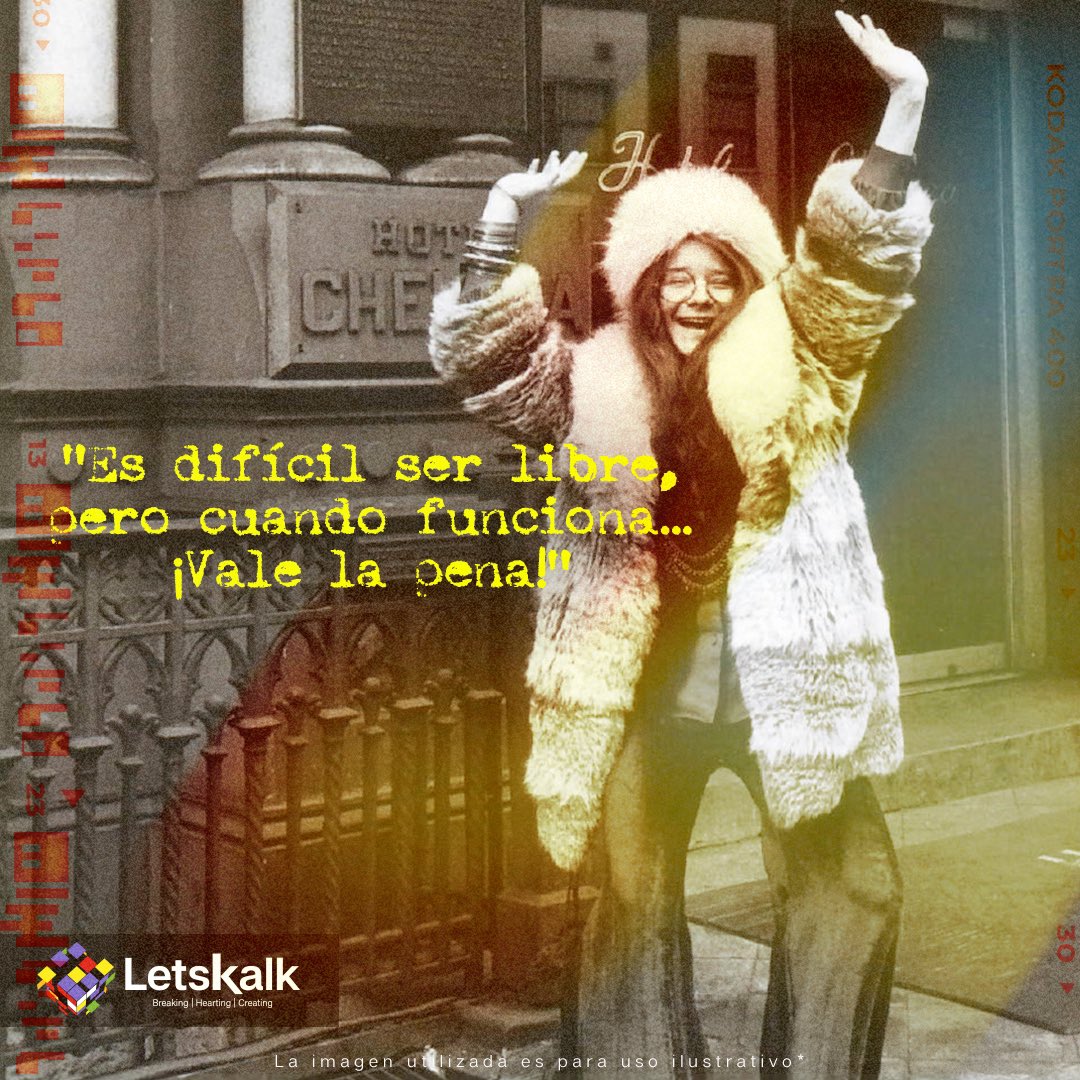 LetskalkAgency's tweet photo. Janis joplin, mejor conocida como la Bruja Cósmica. Tan solo 9 años de carrera, fueron suficientes para ser parte de la historia del rock. https://t.co/ULUYUtHecl