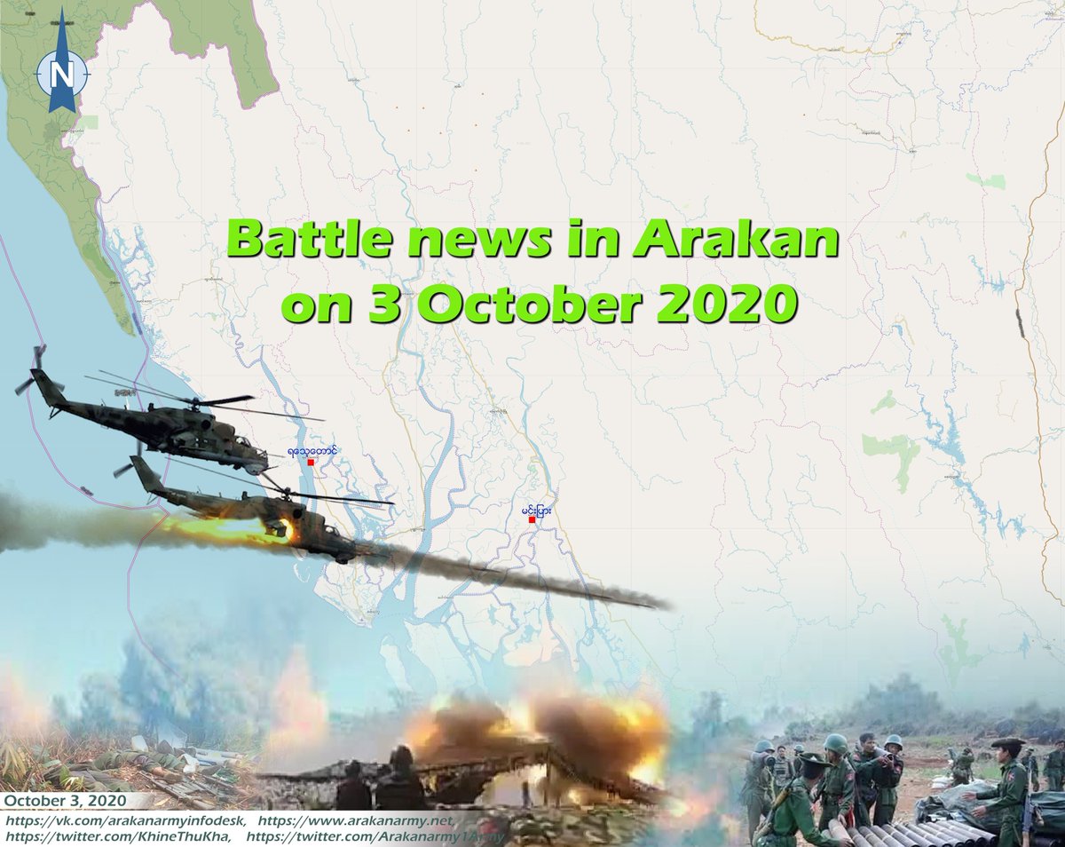 Arakanarmy1Army's tweet photo. Battle news in Arakan on 3 October 2020

Read more - https://t.co/XlLE1W9ic0 https://t.co/bVpZAyo0Je