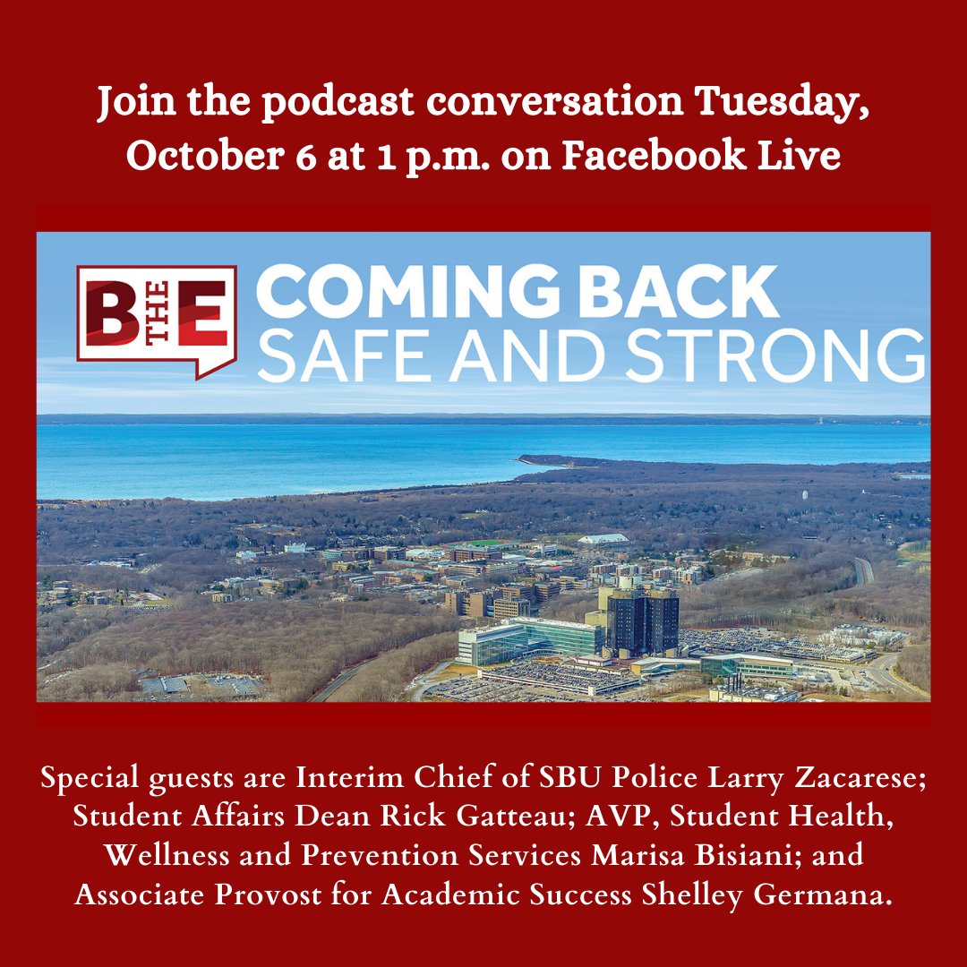 SBU_OSA's tweet image. While other schools have had to close their doors to in-person learning, @stonybrooku has not. Student participation in safety protocols is a BIG REASON WHY. Our next #BeyondtheExpected Podcast will celebrate our successes to date, and look to our future plans! @rickgatteau