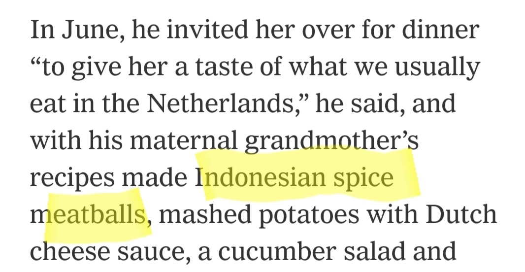 He knew from her love of British royals that she would be down for the culinary colonialism.