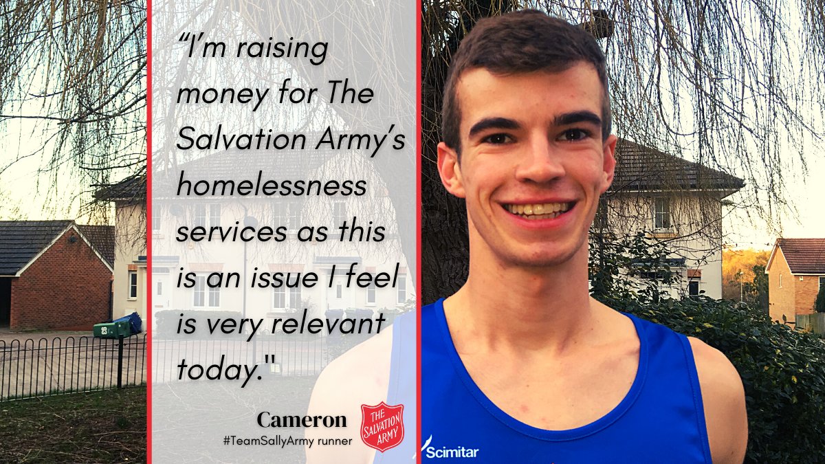 Congratulations to #TeamSallyArmy runner, Cameron Dockerill, who has completed his #LondonMarathon in 2 hours, 50 minutes! Cameron is fundraising for our #homelessness support services. #The40thRace