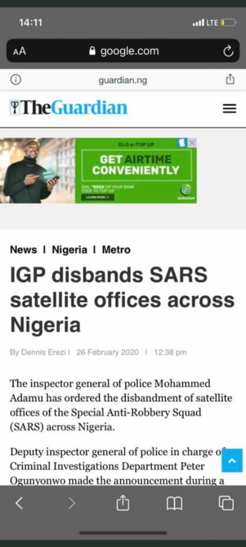 sowore's tweet photo. They’ve banned SARS so many times I’ve lost count. It is a bogey, It is SCAM! #EndSARSBrutality #EndSarsNow #RevolutionNow The Mass Action will go ahead! https://t.co/gGUs8qS4Pg