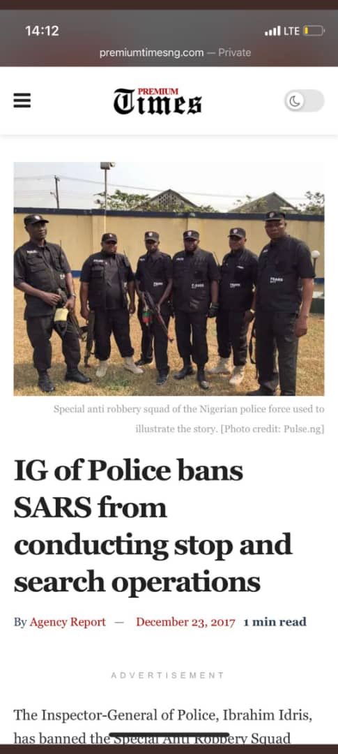 sowore's tweet photo. They’ve banned SARS so many times I’ve lost count. It is a bogey, It is SCAM! #EndSARSBrutality #EndSarsNow #RevolutionNow The Mass Action will go ahead! https://t.co/gGUs8qS4Pg