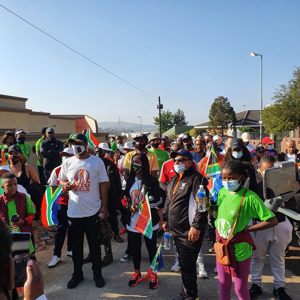 Today, we embarked on our Big Walk, from Orlando Stadium to Vilakazi Street. We were joined by athletes and artists who are committed to living a healthy lifestyle. I am greatful to everyone who joined us this morning and contributed to the success of this day. #IChoose2BActive