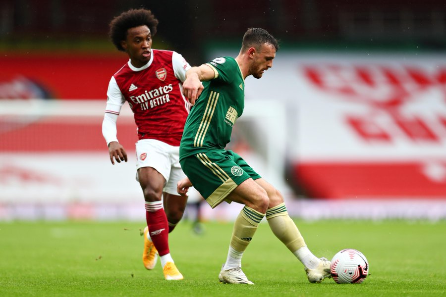 ArsenalDSC's tweet photo. FINAL Arsenal 2-1 Sheffield U. Los gunners, de menos a más durante el partido, cimentaron la victoria del minuto 60 al 63 con goles de Saka y Pepe tras dos muy buenas jugadas colectivas. Sufrimiento final tras el gol visitante a falta de 10' para la conclusión. 9/12 pts #COYG https://t.co/HhMySoPrj6