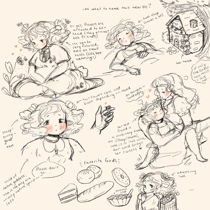 OC doodles! name suggestions for her would be appreciated ? 